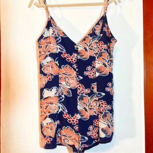 Lovers + Friends Floral Sapphire Romper